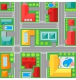 map of town top view vector image