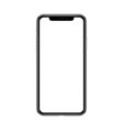 smartphone with blank white screen isolated vector image
