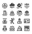 inundation icon vector image vector image