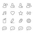 social media icons vector image