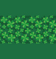 retro pattern with clovers vector image
