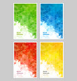 set abstract geometric background design vector image vector image