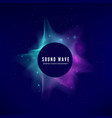 splash digital audio data sound waves vector image vector image