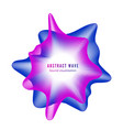 abstract color sound wave digital music vector image vector image