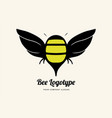 bee logo design bug design vector image vector image
