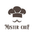 chef restaurant logo design inspiration vector image