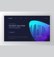 landing page template for business vector image