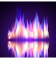 gas fire flame burn background vector image