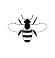 bee black simple icon vector image