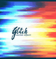 abstract glitch distort effect vector image