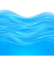 blue realistic water background vector image