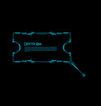 callout title box label in futuristic hud style vector image