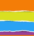 color torn paper vector image vector image