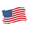 flag of united states america grunge abstract vector image vector image
