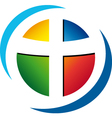 project logo religion colored vector image