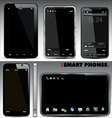 smart phones set vector image