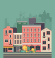 cityscape city street vector image