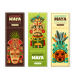 maya civilization vertical banners vector image