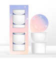 beauty coffee or beverage capsules or pods vector image vector image