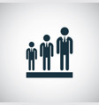 businessman group icon for web and ui on white vector image