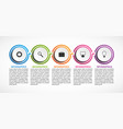 infographic design organization chart template vector image vector image