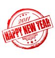 new year 2011 stamp vector image