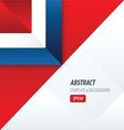 triangle template red and blue color vector image vector image