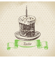 easter cake vector image vector image