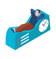 time management concept vector image vector image