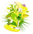 citrus party drinks vector image vector image