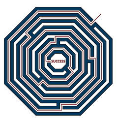 Game labyrinth find a way turkey Royalty Free Vector Image