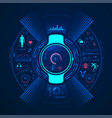 wearabletech vector image vector image