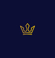 crown logo icon vector image vector image