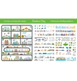elements of modern city - stock vector image