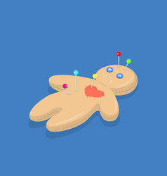 3d isometric flat of voodoo vector image vector image