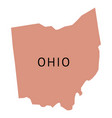 ohio state plain map high quality vector image