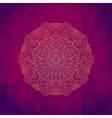 ornamental round lace pattern circle background vector image