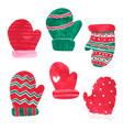 christmas set watercolor collection hand drawn vector image