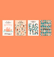 happy easter templates for card poster vector image vector image