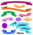 ribbon banners vector image