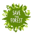 save the forest concept vector image