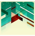 abstract retro geometric background vector image