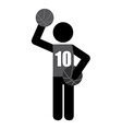 basketball sport vector image vector image
