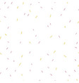 multicolored confetti on white background vector image vector image