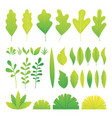 green gradation color leaves wit noise gradient vector image