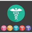 health medicine pharmacy icon badge flat symbol vector image