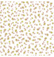 hand drawn flower seamless pattern vector image