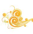floral graphic background vector image vector image