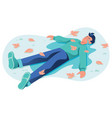 crying man on white vector image