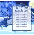 kings gate with big tree and poster for text vector image vector image